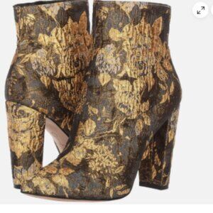Jessica Simpson Teddi Metallic Muli Floral Brocade Ankle Boot